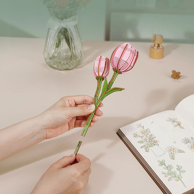 Rosa Tulpe