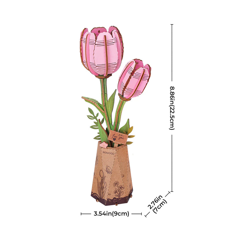 Rosa Tulpe
